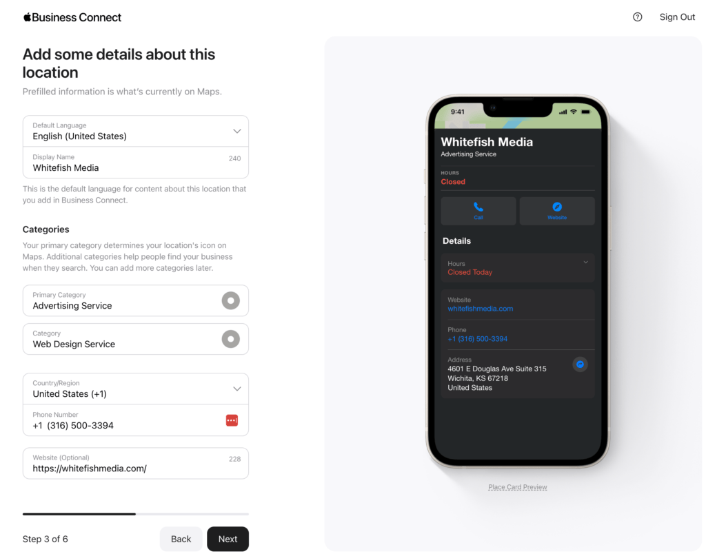 adding a business to apple maps 1