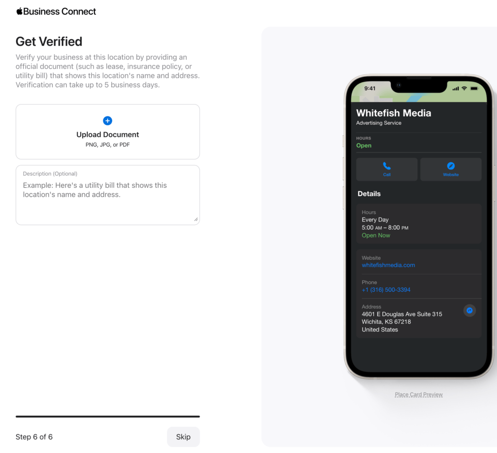 adding a business to apple maps 2